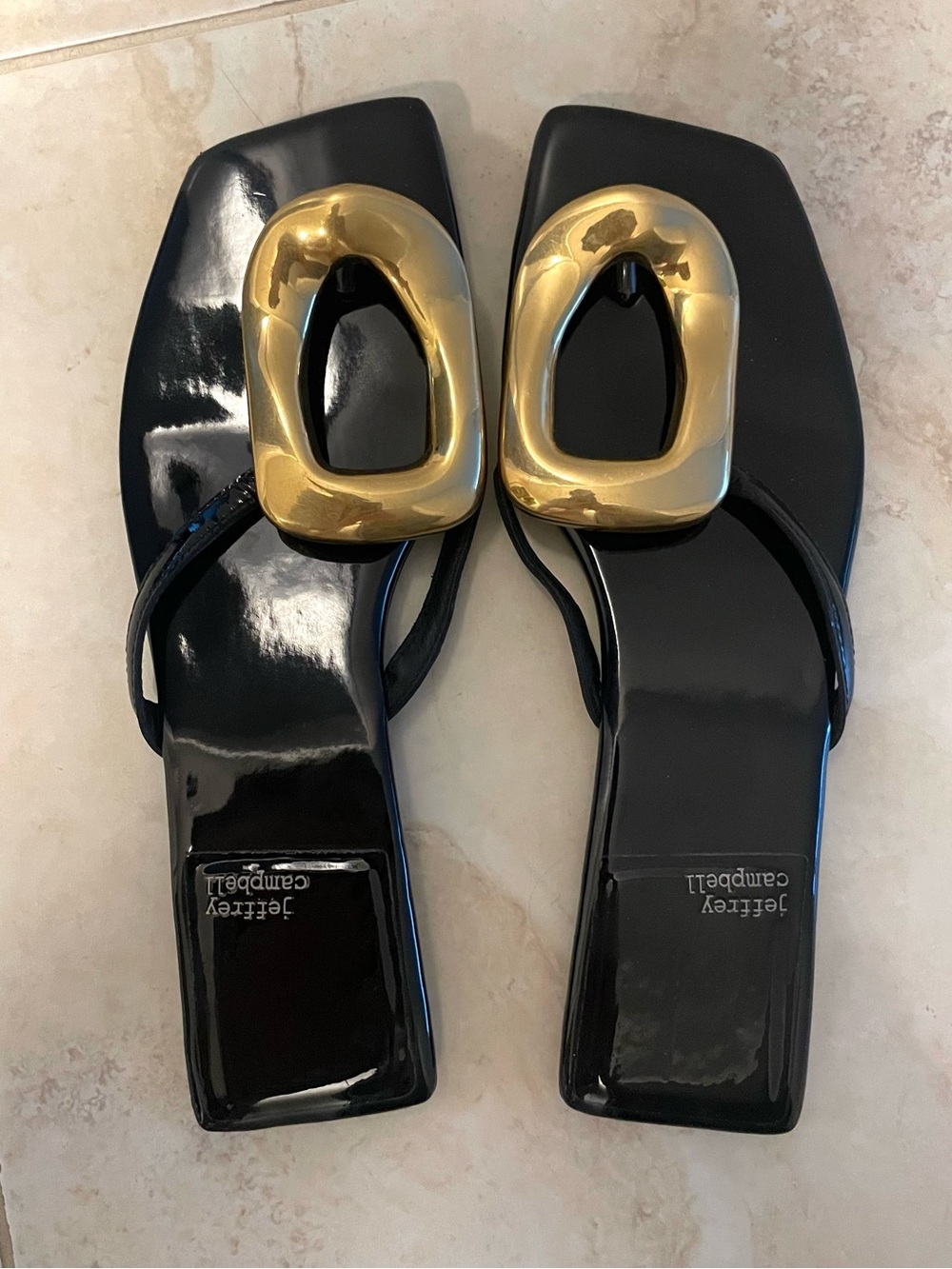 Jeffrey Campbell black sandals
